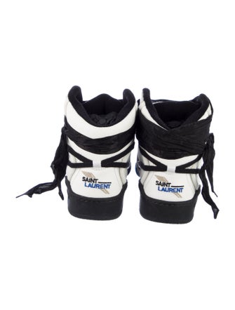 Saint Laurent Leather Wedge Sneakers