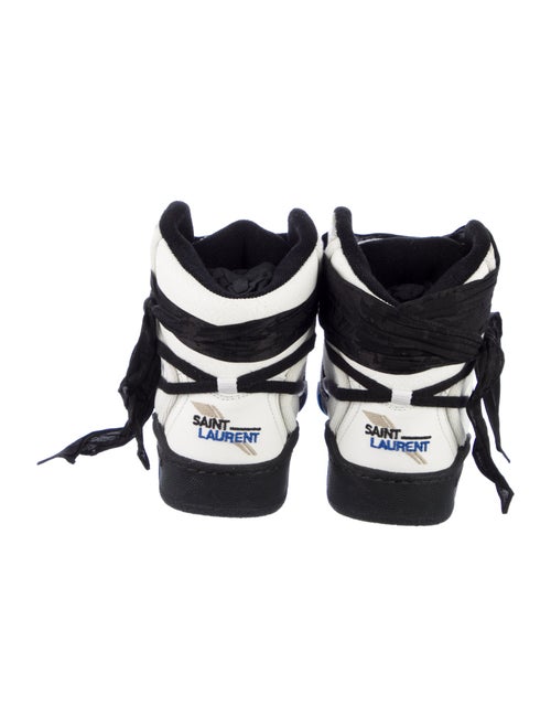 Saint Laurent Leather Wedge Sneakers