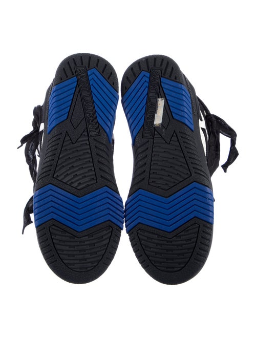 Saint Laurent Leather Wedge Sneakers