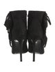 Saint Laurent Suede Fringe Trim Accent Sock Boots
