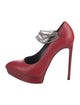 Saint Laurent Leather Chain-Link Accents Pumps