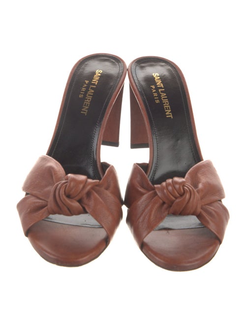 Saint Laurent Leather Slides
