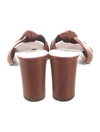 Saint Laurent Leather Slides