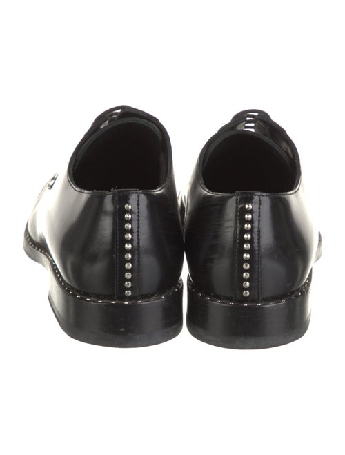 Saint Laurent Leather Studded Accents Oxfords