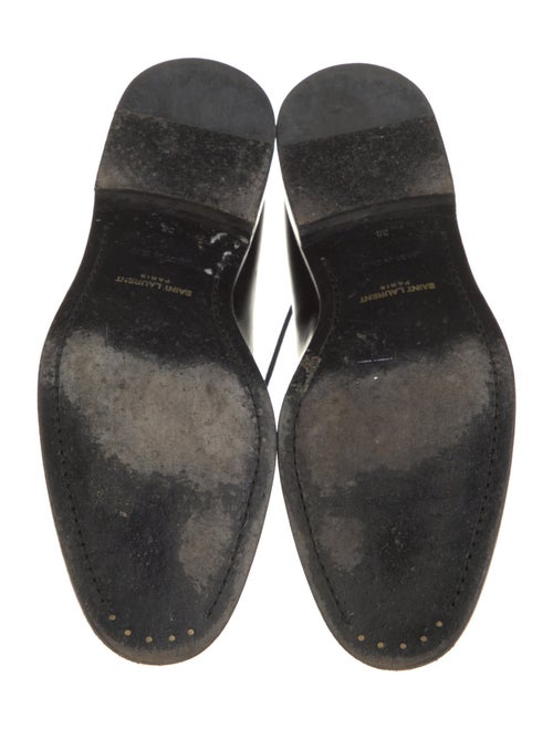 Saint Laurent Leather Studded Accents Oxfords