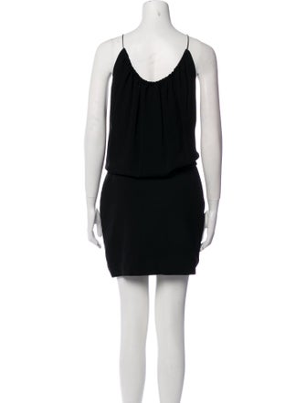 Saint Laurent V-Neck Mini Dress
