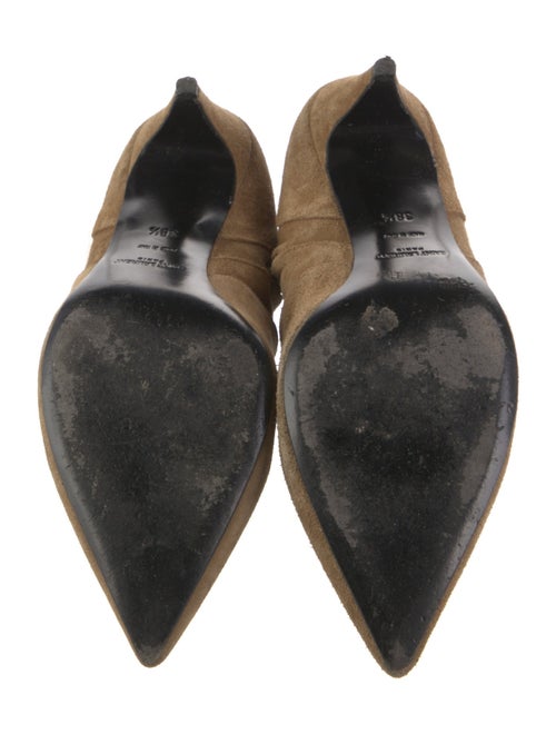 Saint Laurent Suede Studded Accents Boots