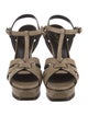 Saint Laurent Leather T-Strap Sandals