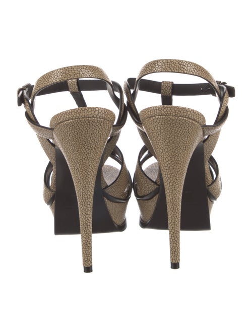Saint Laurent Leather T-Strap Sandals