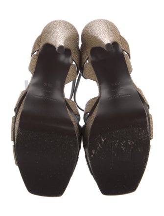 Saint Laurent Leather T-Strap Sandals