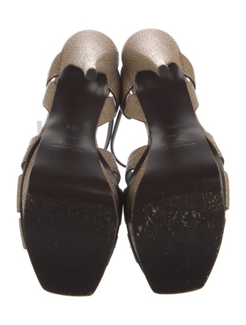 Saint Laurent Leather T-Strap Sandals