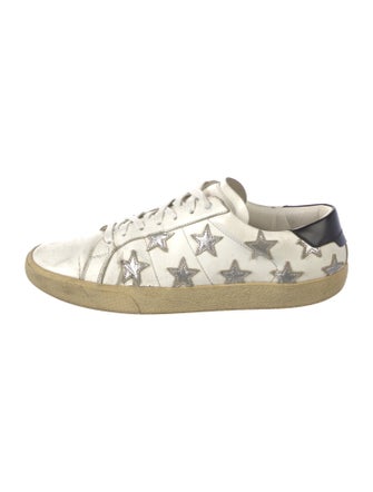 Saint Laurent Leather Printed Sneakers