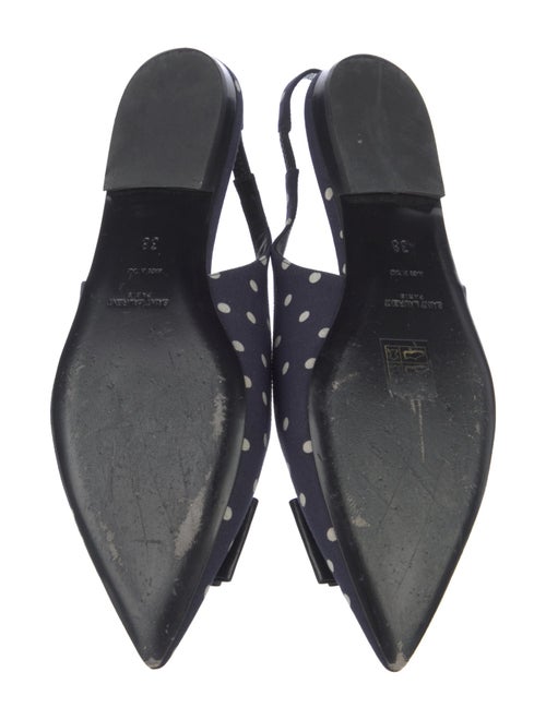 Saint Laurent Bow Accents Slingback Flats