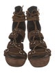Saint Laurent Suede Gladiator Sandals