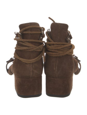 Saint Laurent Suede Gladiator Sandals