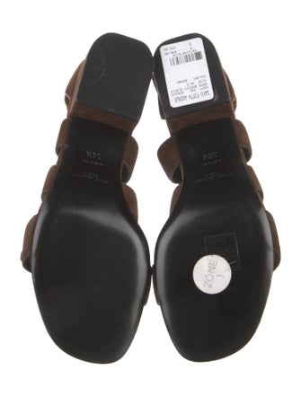 Saint Laurent Suede Gladiator Sandals