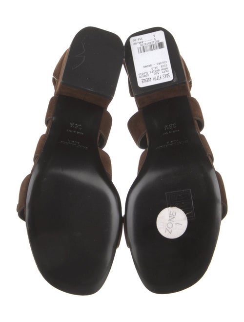 Saint Laurent Suede Gladiator Sandals