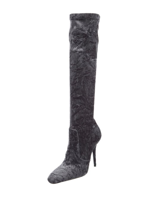 Saint Laurent Velvet Sock Boots