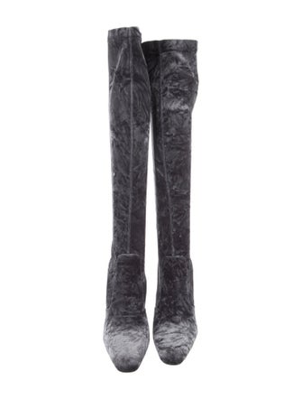 Saint Laurent Velvet Sock Boots