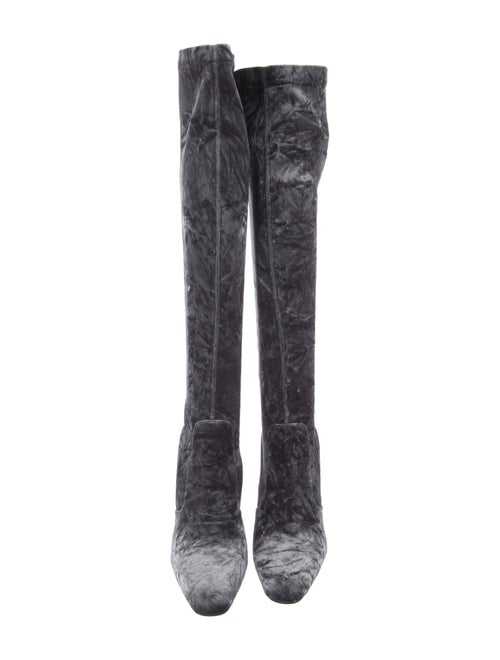 Saint Laurent Velvet Sock Boots