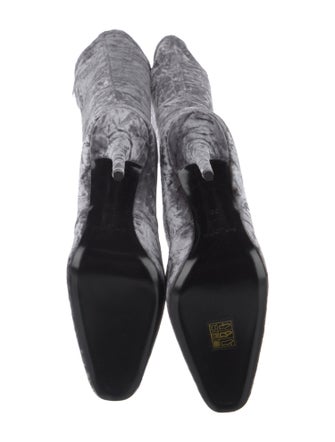 Saint Laurent Velvet Sock Boots