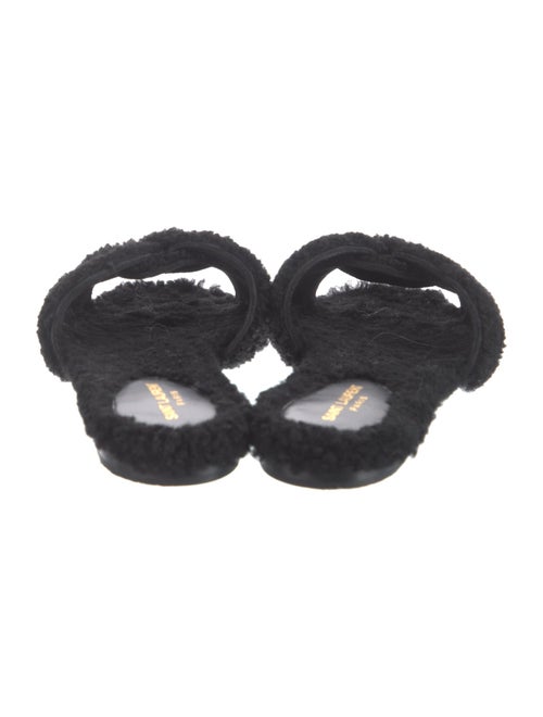 Saint Laurent Shearling Slides