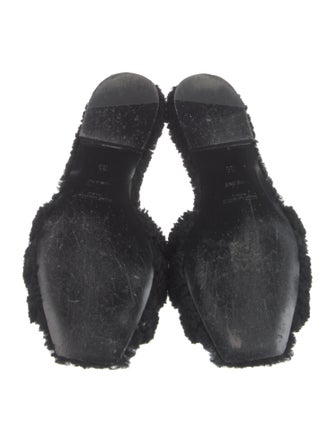 Saint Laurent Shearling Slides