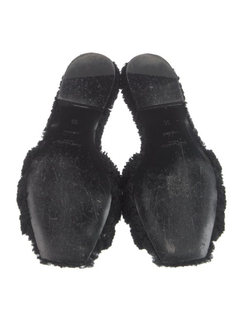 Saint Laurent Shearling Slides