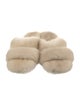 Saint Laurent Mink Fur Trim Slides