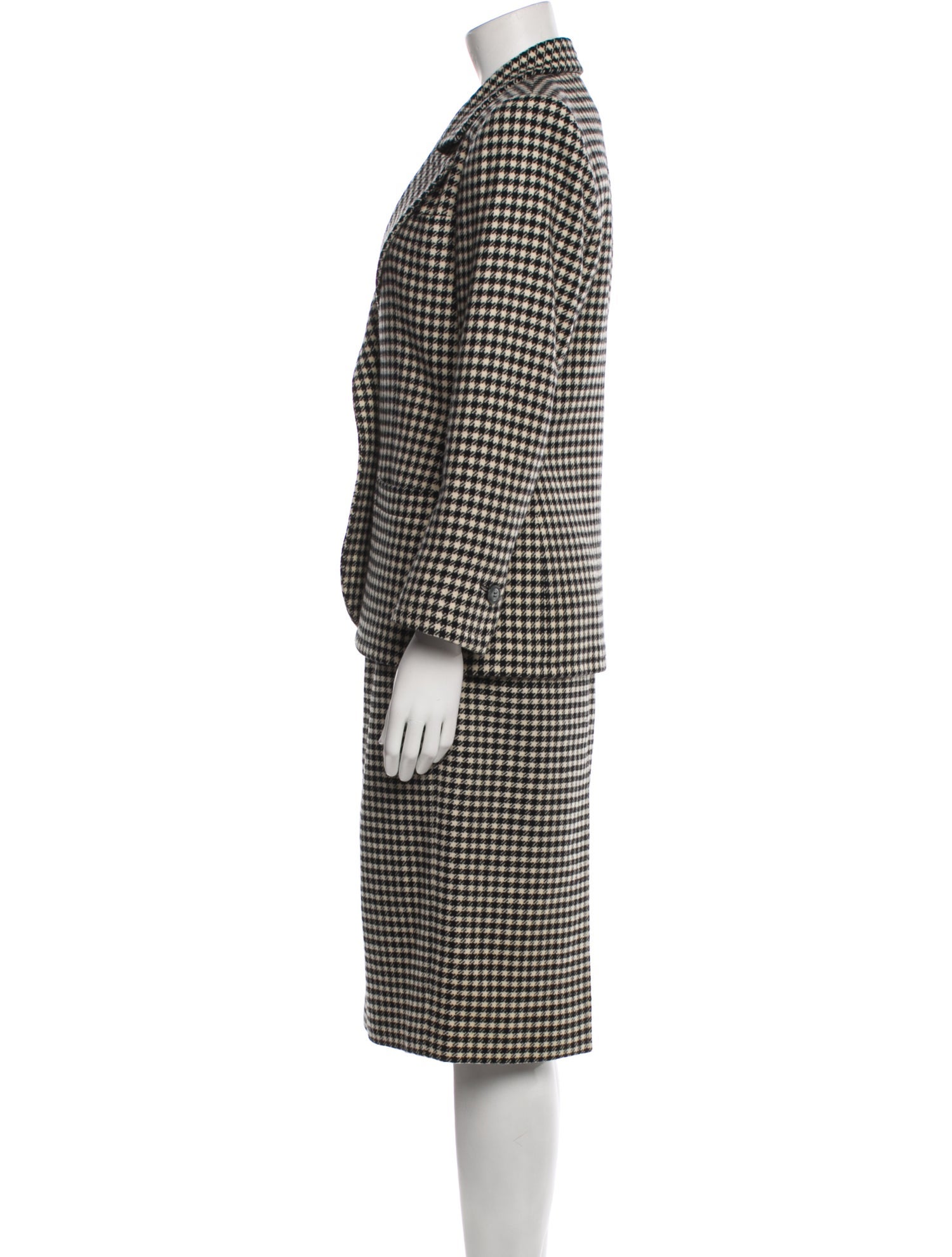 Yves Saint Laurent Rive Gauche Vintage 1980's Skirt Suit
