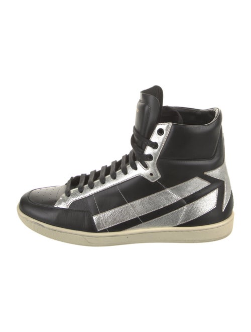 Saint Laurent Leather Printed Sneakers