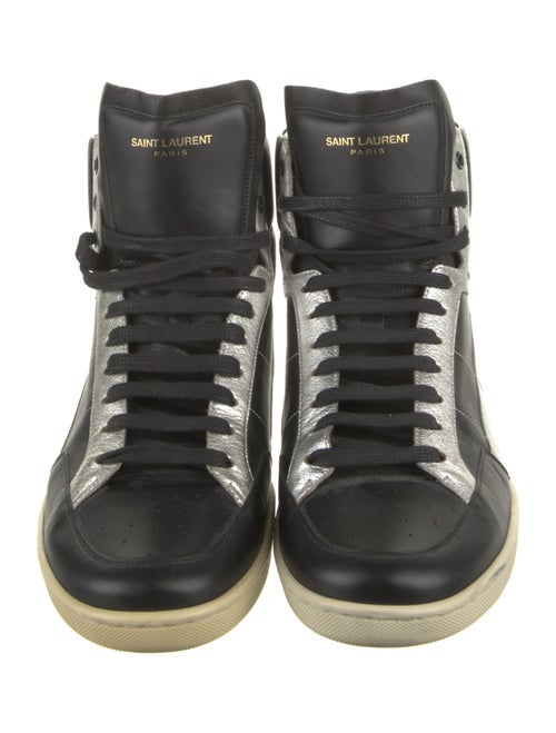 Saint Laurent Leather Printed Sneakers