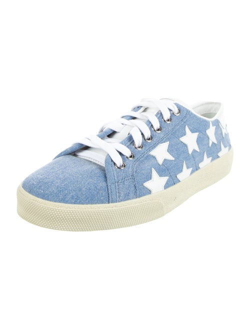 Saint Laurent Denim Printed Sneakers