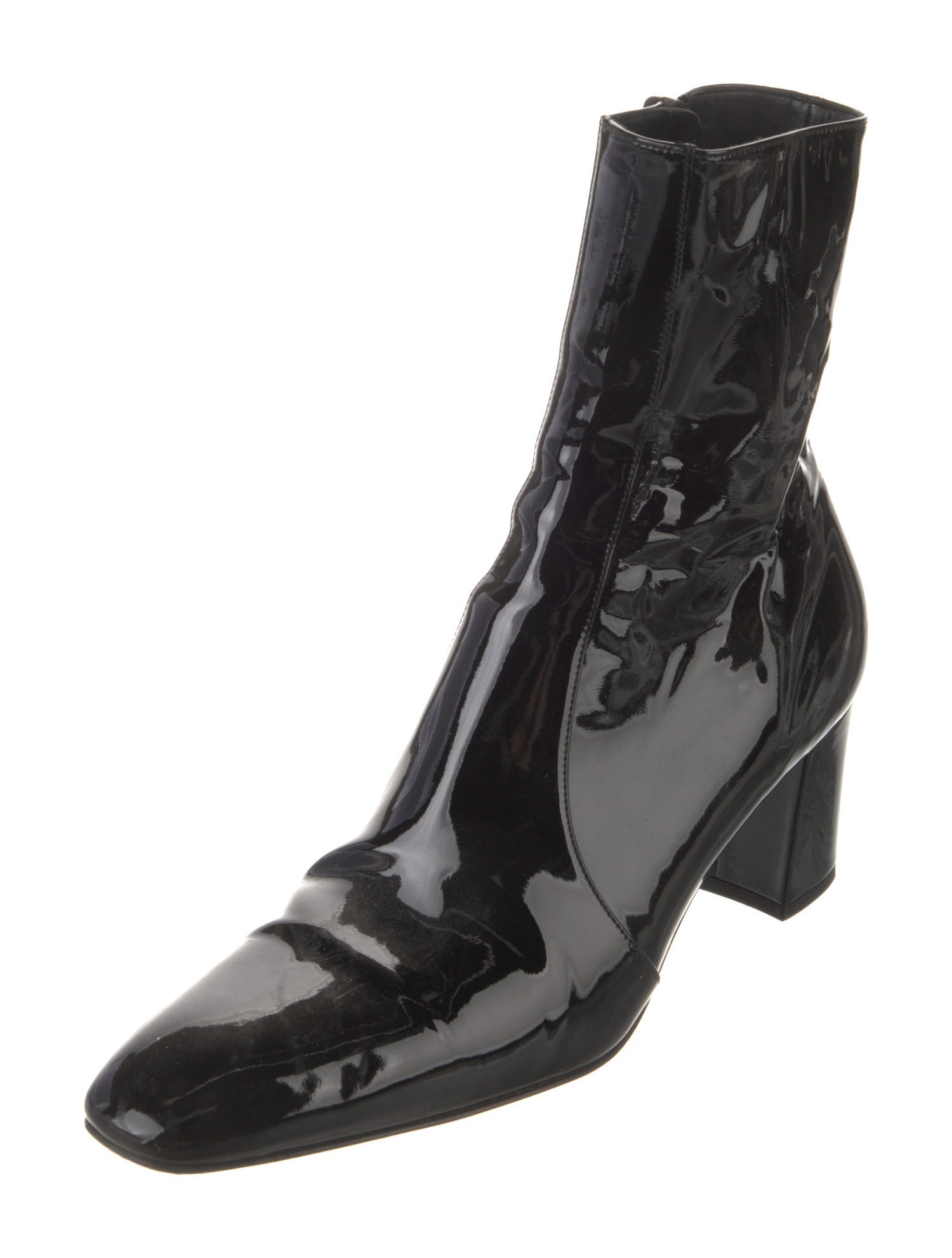 Saint Laurent Patent Leather Sock Boots