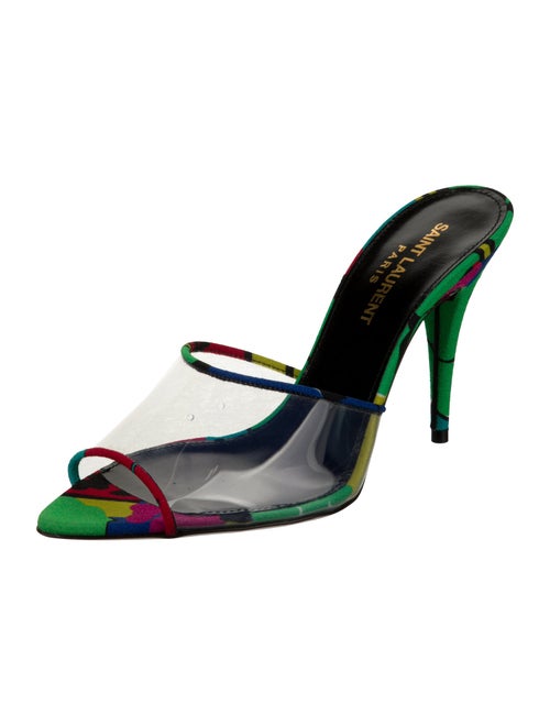 Saint Laurent PVC Printed Slides