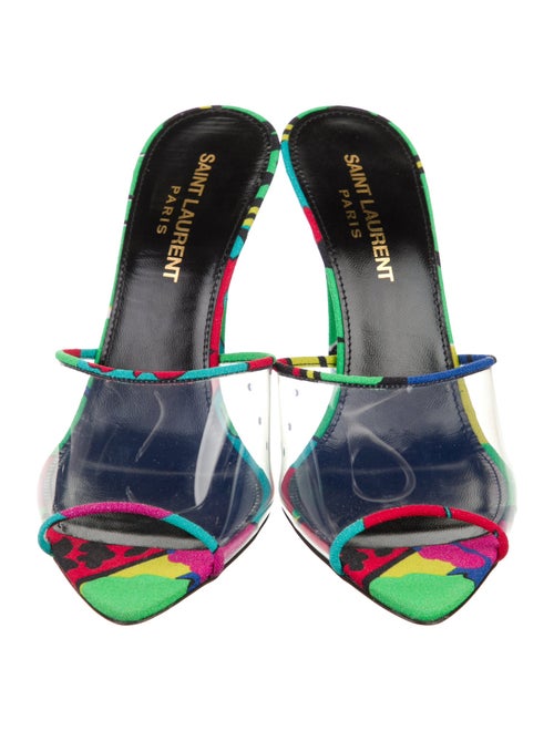 Saint Laurent PVC Printed Slides