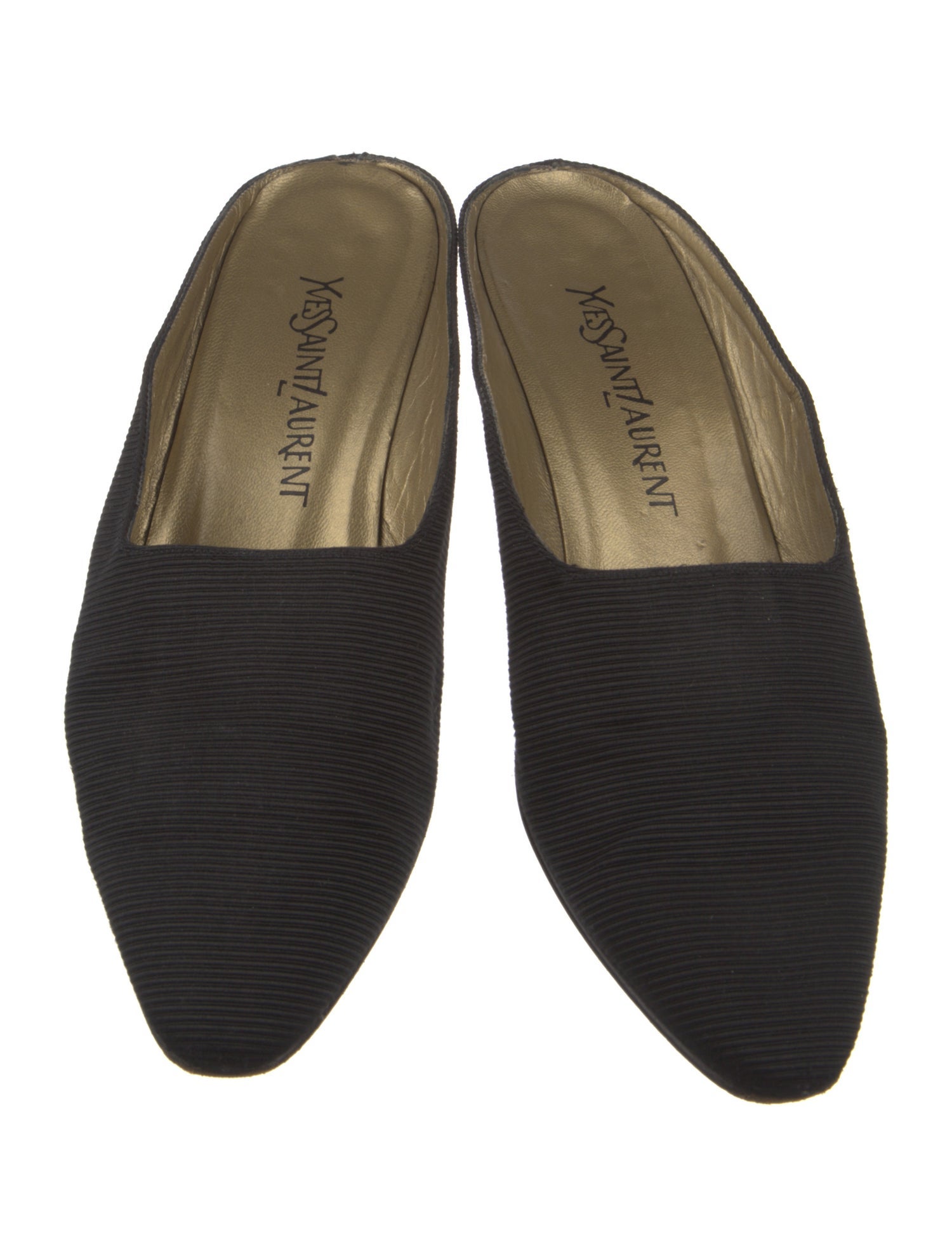 Saint Laurent Canvas Mules