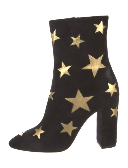 Saint Laurent Suede Printed Boots