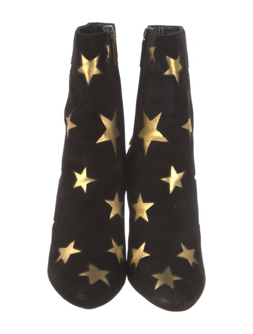Saint Laurent Suede Printed Boots