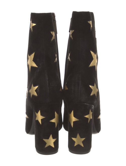 Saint Laurent Suede Printed Boots