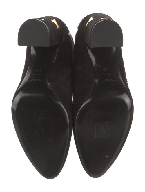 Saint Laurent Suede Printed Boots