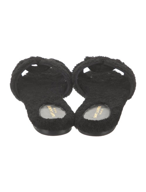 Saint Laurent Shearling Slides