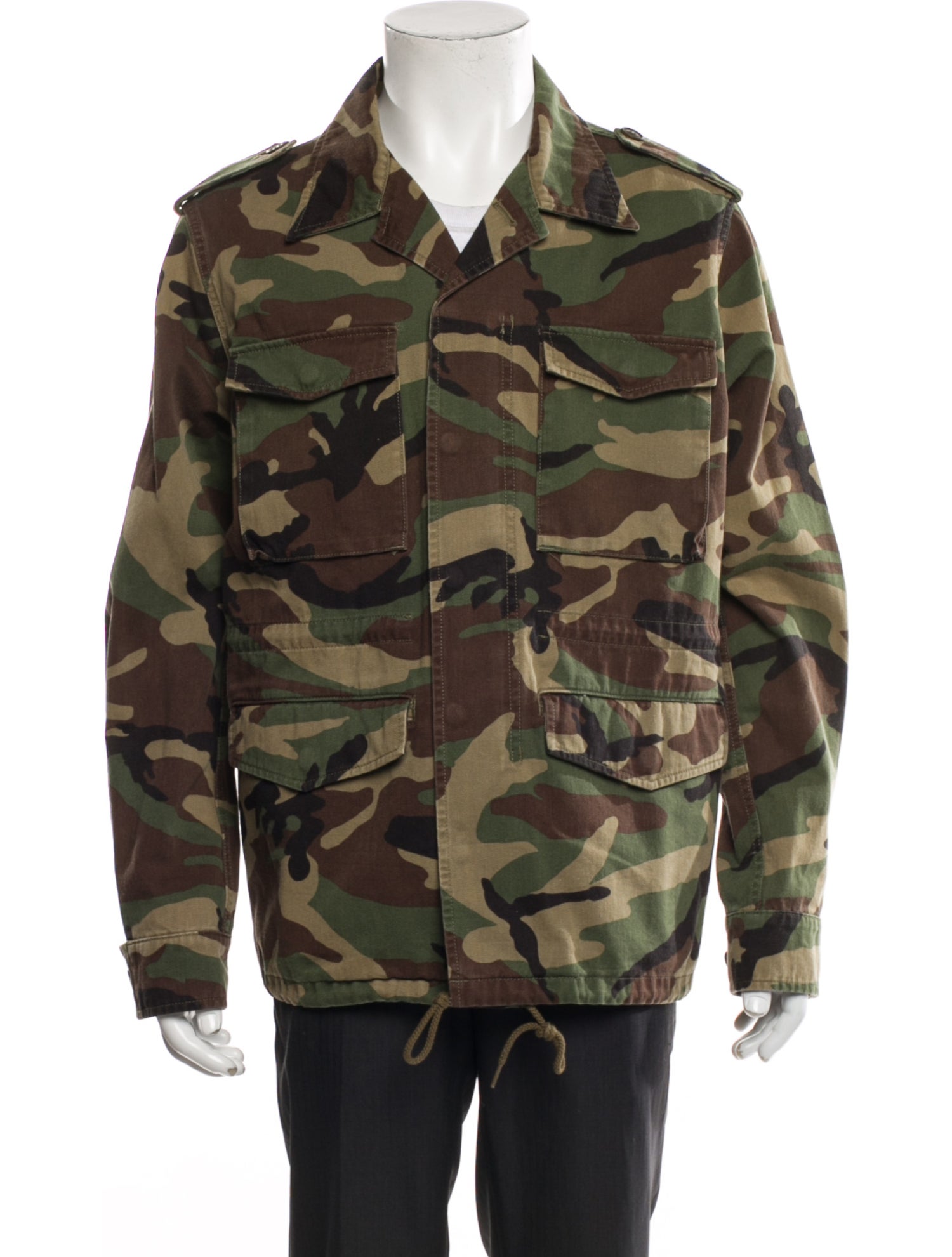 Saint Laurent 2016 Printed Utility Jacket