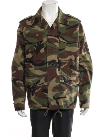 Saint Laurent 2016 Printed Utility Jacket