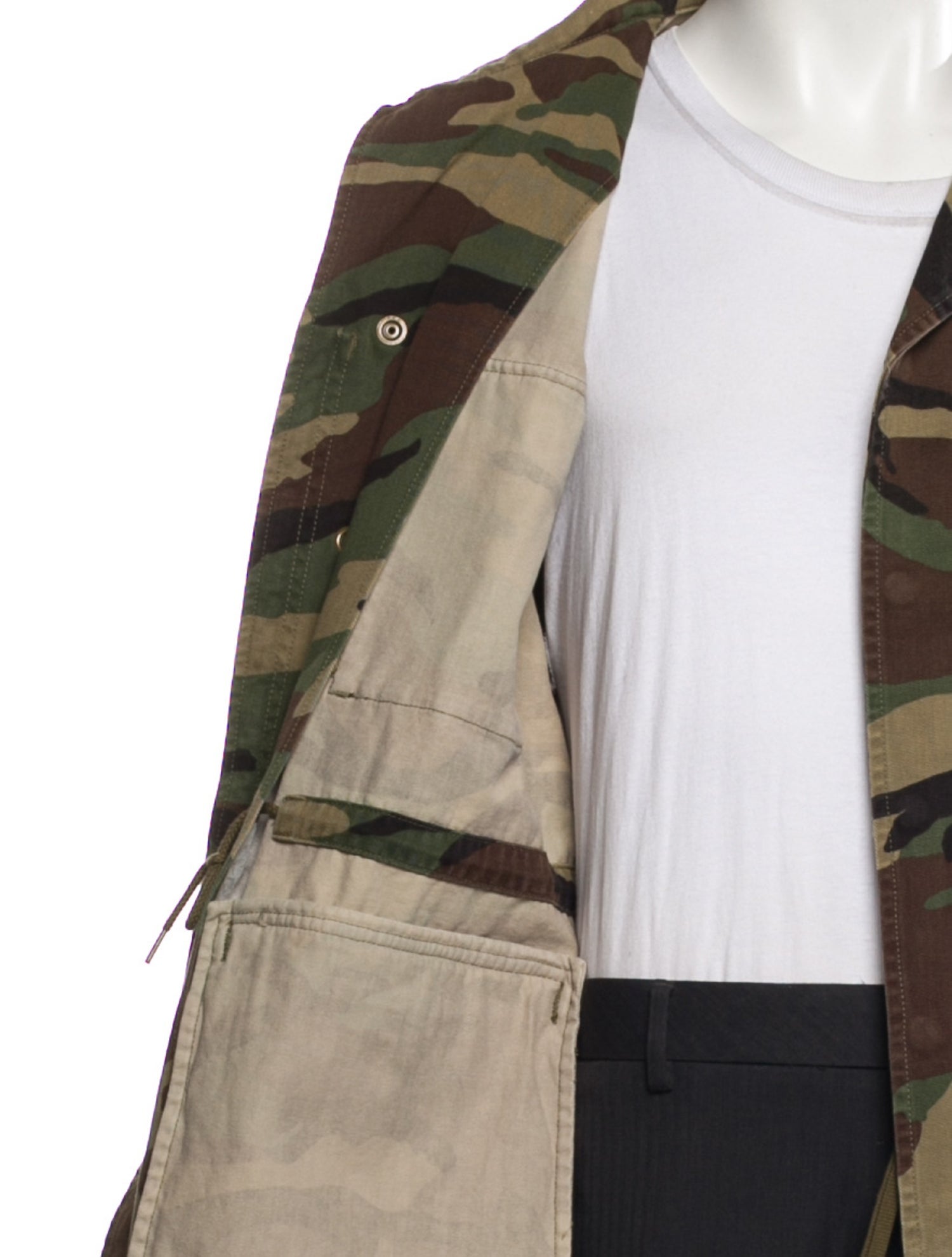 Saint Laurent 2016 Printed Utility Jacket