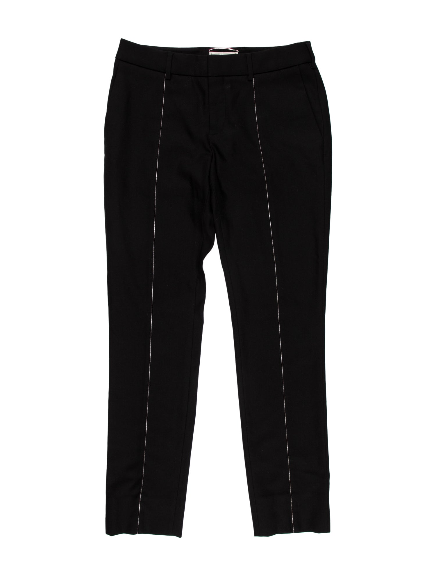 Saint Laurent Virgin Wool Straight Leg Pants