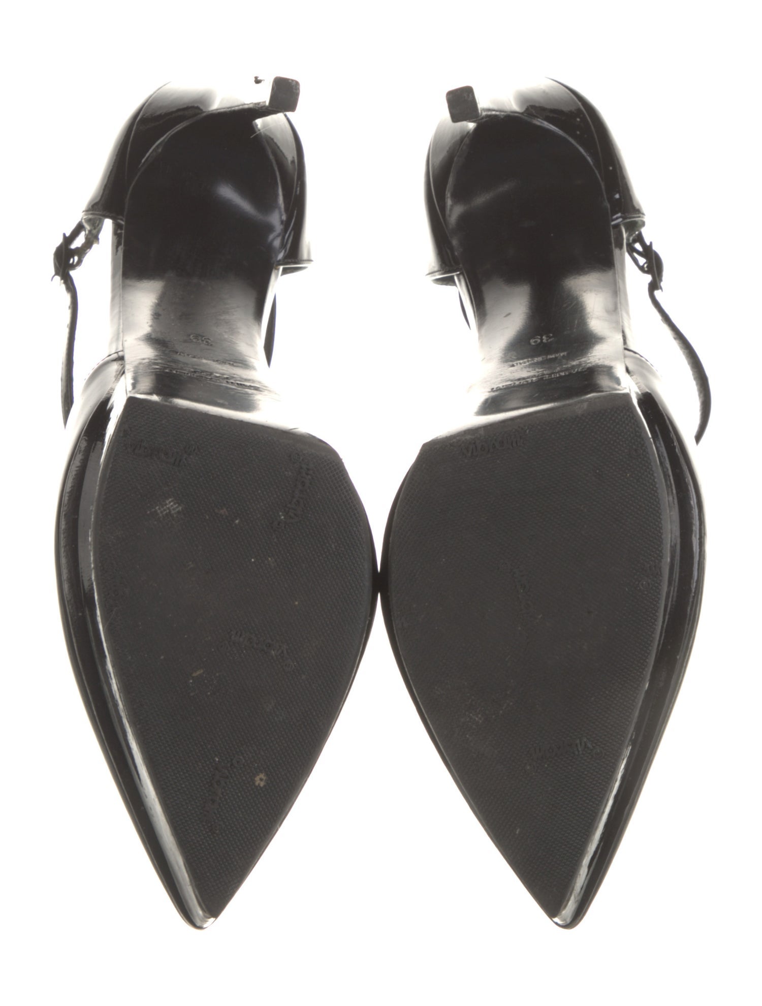 Saint Laurent Patent Leather T-Strap Pumps