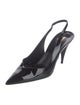 Saint Laurent Patent Leather Slingback Pumps