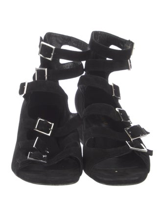 Saint Laurent Suede Gladiator Sandals