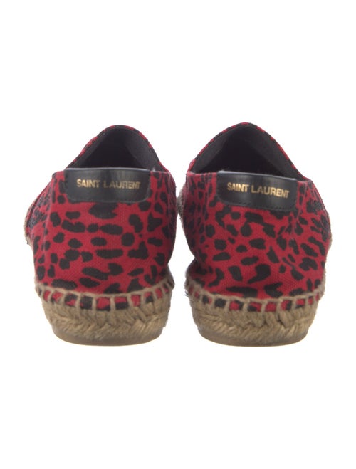 Saint Laurent Canvas Animal Print Espadrilles